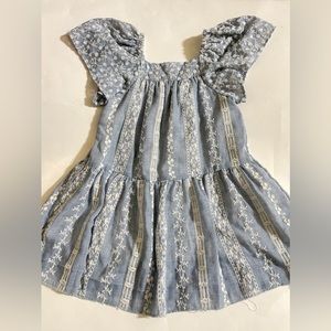 Embroidered Blue Zara Dress 2-3